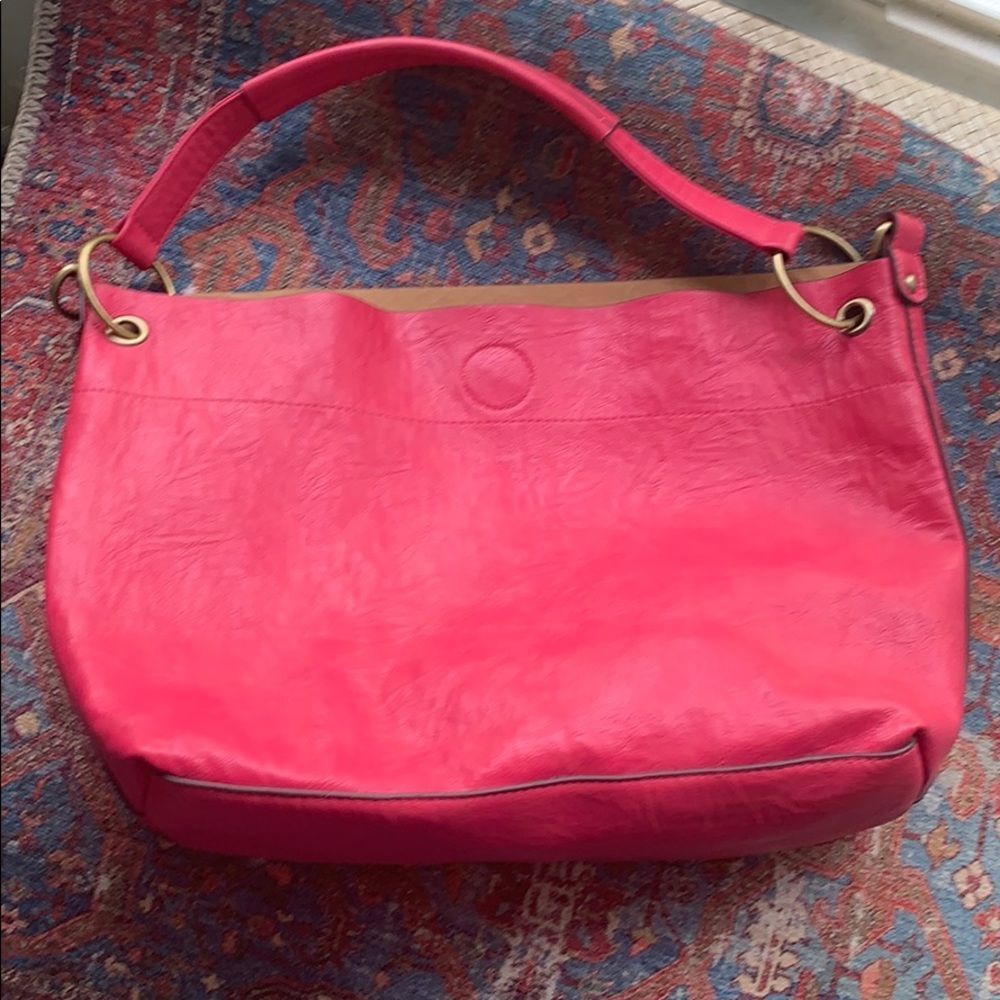 Shoulder Satchel | Bright Pink